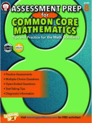 cover image of Assessment Prep for Common Core Mathematics, Grade 8